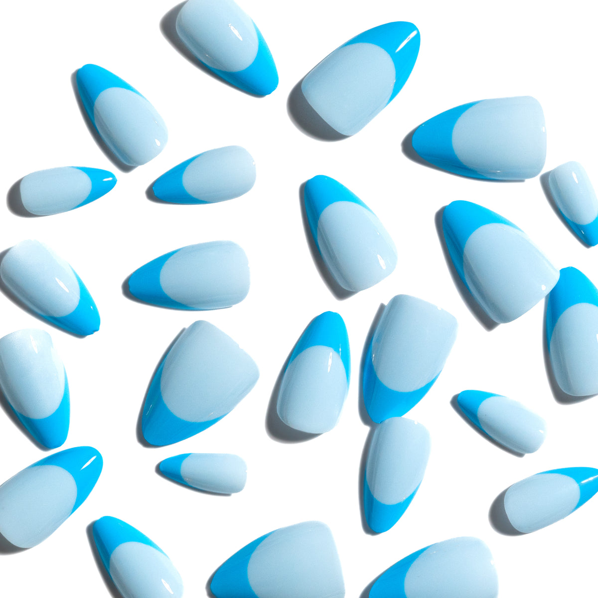 Livin’ the Dream — Blue French Almond Press-On Nails