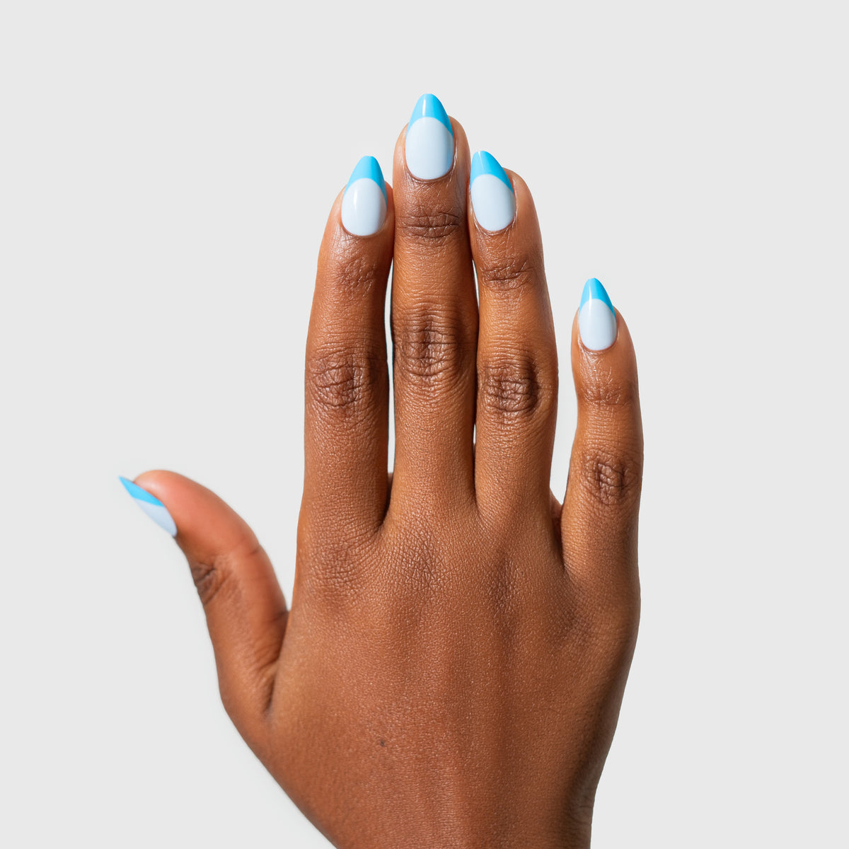 Livin’ the Dream — Blue French Almond Press-On Nails