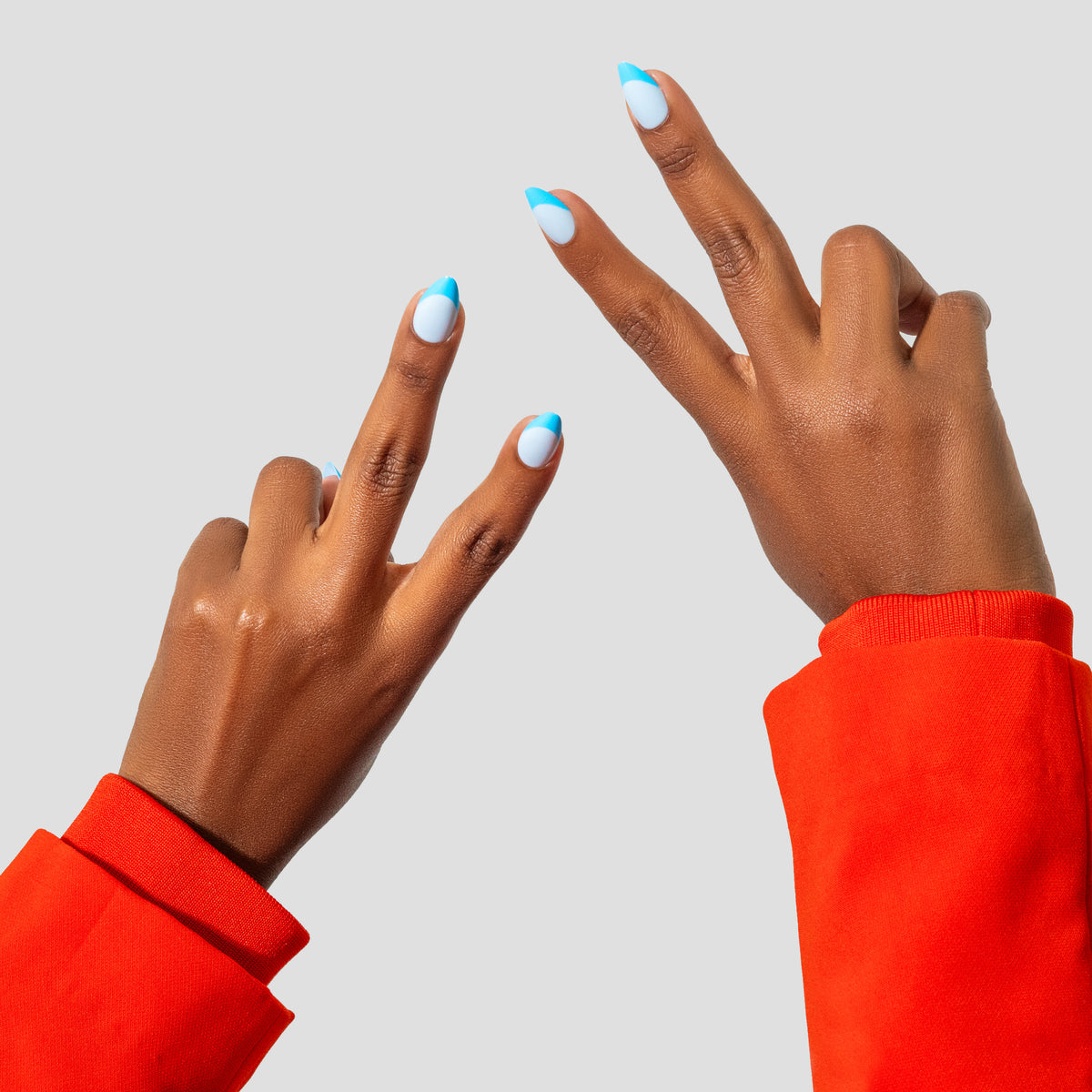 Livin’ the Dream — Blue French Almond Press-On Nails