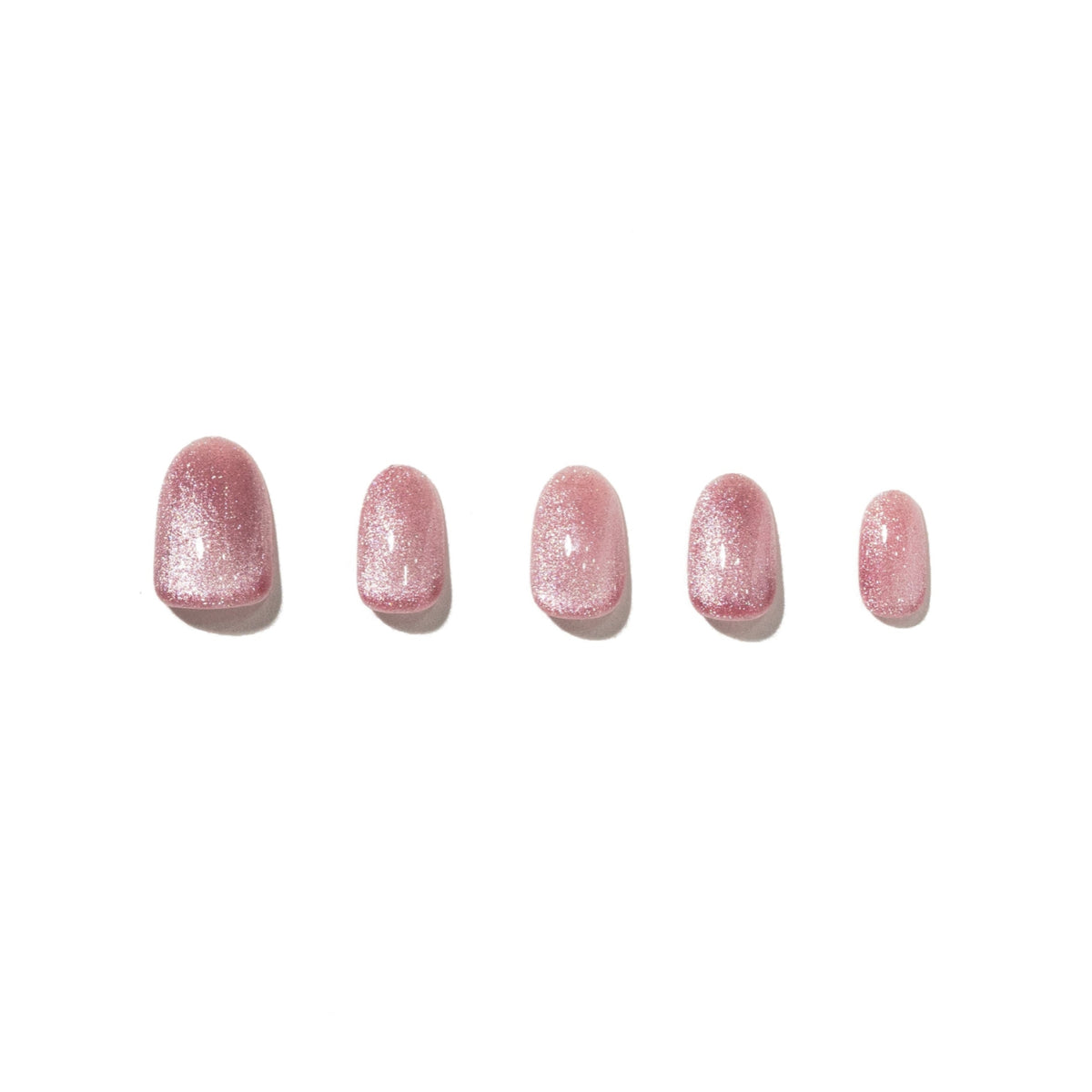 Dinner Party — Rose Cat-Eye Oval Press-On Nails