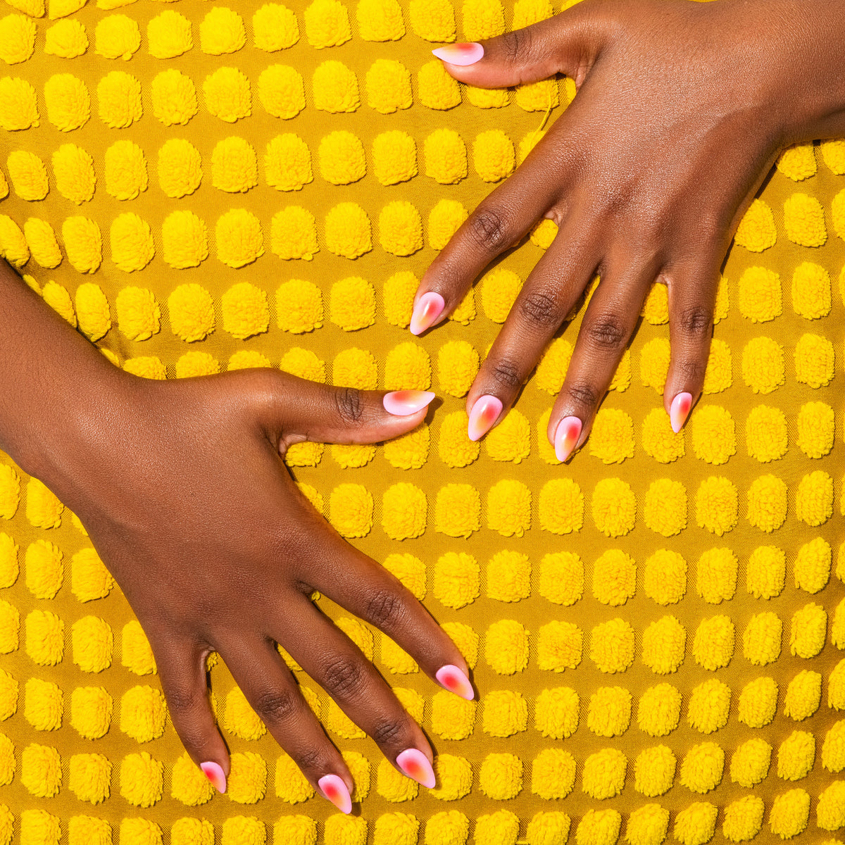 Passion Project — Pink-Orange Gradient Almond Press-On Nails