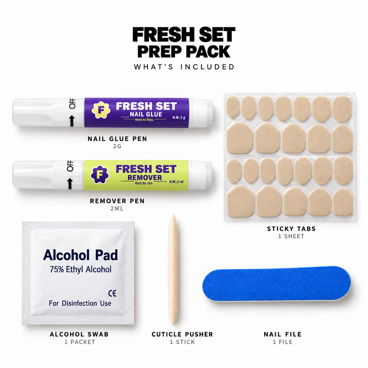 Fresh Set Prep Pack included with every Studio set
