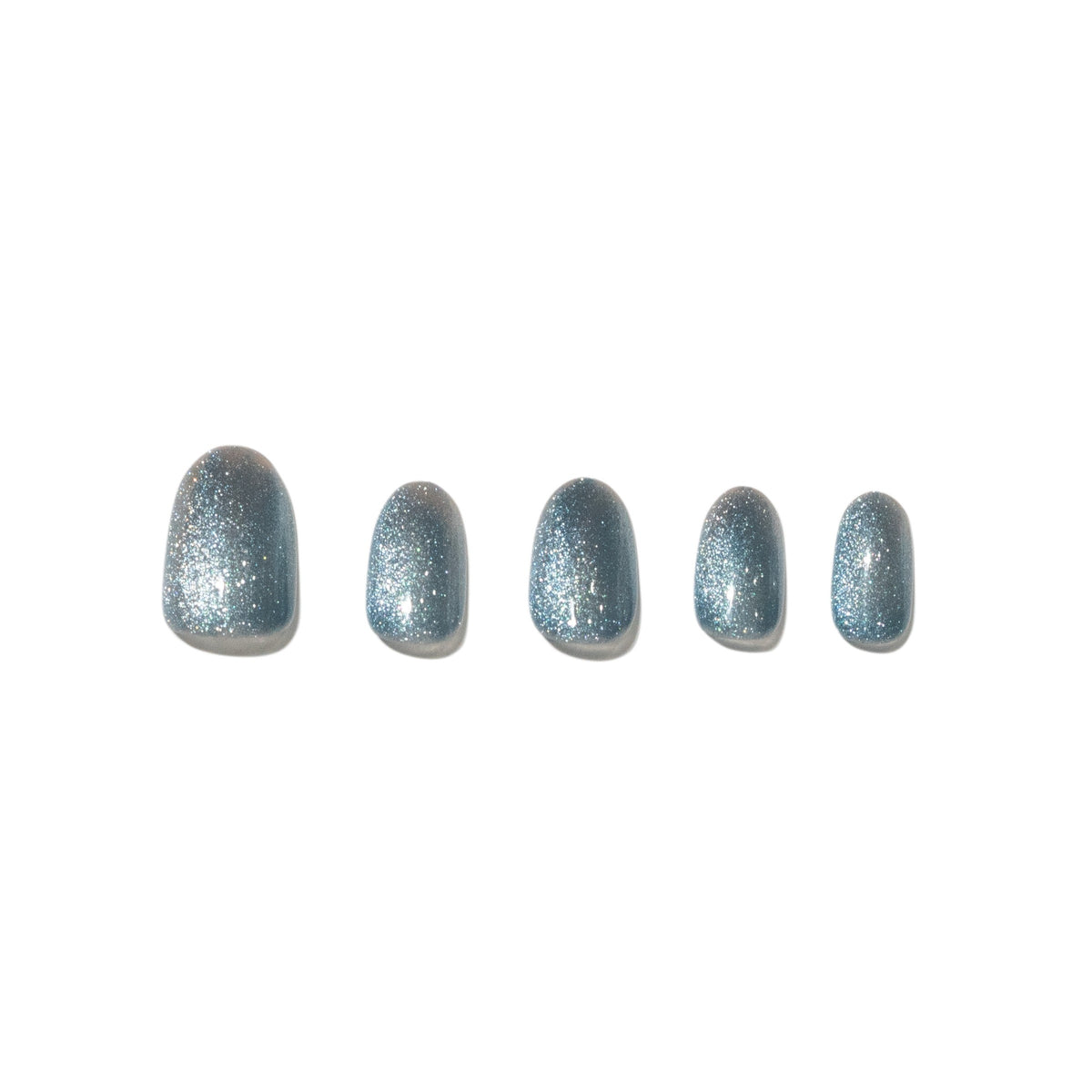 Bavaro — Ocean Blue Cat-Eye Press-On Nails